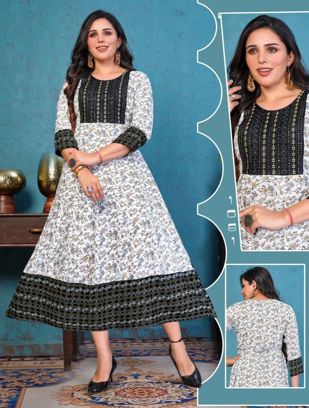 Fashion Talk ModernNist Vol 2 Rayon Anarkali Kurti Wholesale Catalog