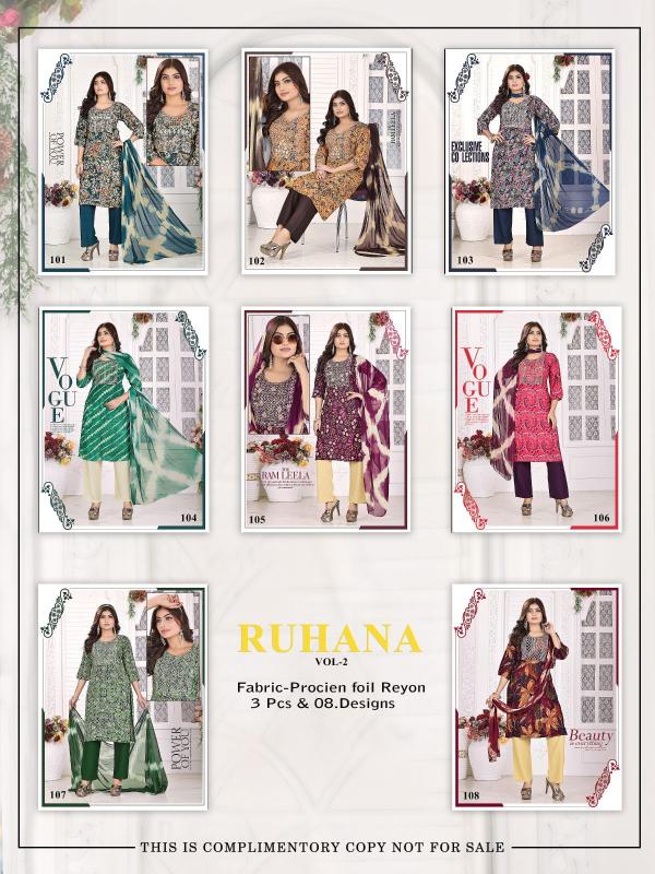 FASHION TALK RUHANA VOL 2 Kurti Wholesale Catalog