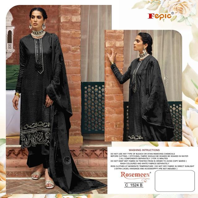 FEPIC ROSEMEEN C 1524 Georgette Embroidered Salwar Kameez Wholesale Catalog