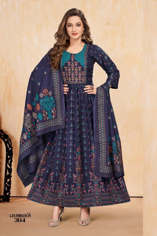 GOLDEN CELEBRATION VOL.3 Full Sleeve Kurtis Online India Wholesale Catalog
