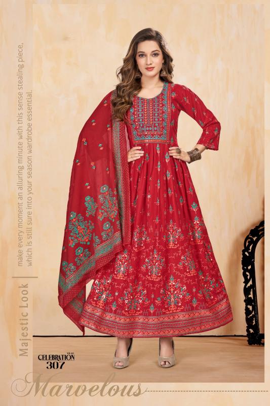 GOLDEN CELEBRATION VOL.3 Full Sleeve Kurtis Online India Wholesale Catalog