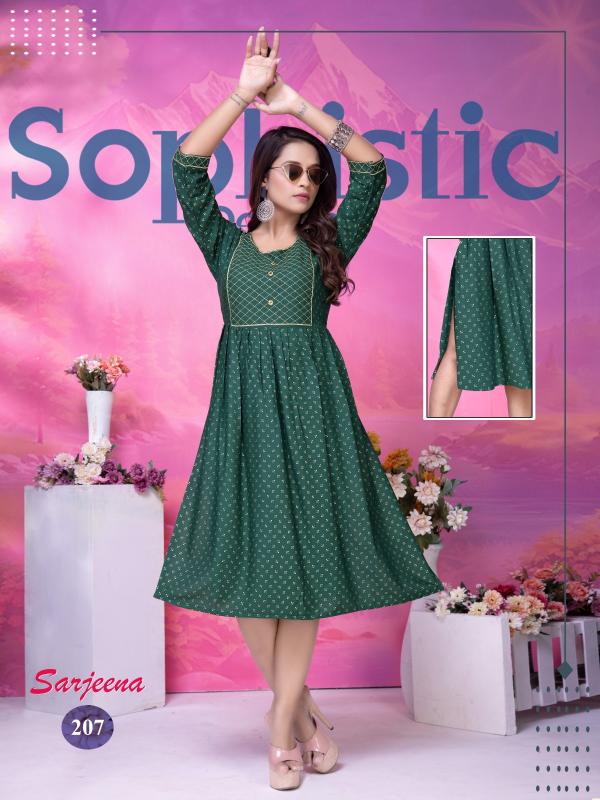 GOLDEN SARJEENA VOL.2 Rayon Kurti Wholesale catalog