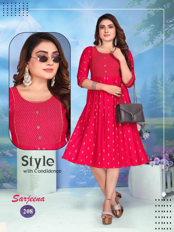 GOLDEN SARJEENA VOL.2 Rayon Kurti Wholesale catalog