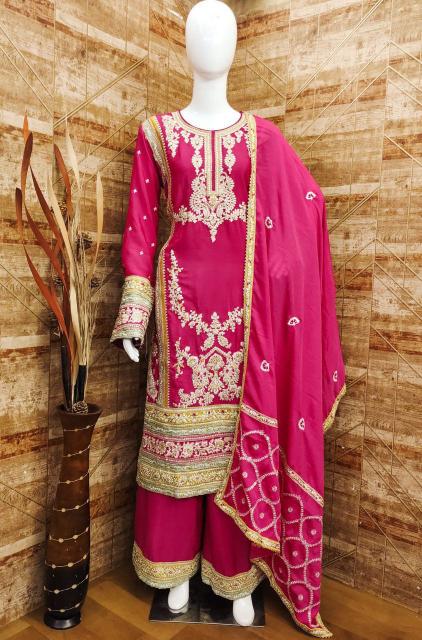 Gulkayra D - 7406-A To 7406-H Pure Chiffon Salwar Kameez Wholesale Catalog