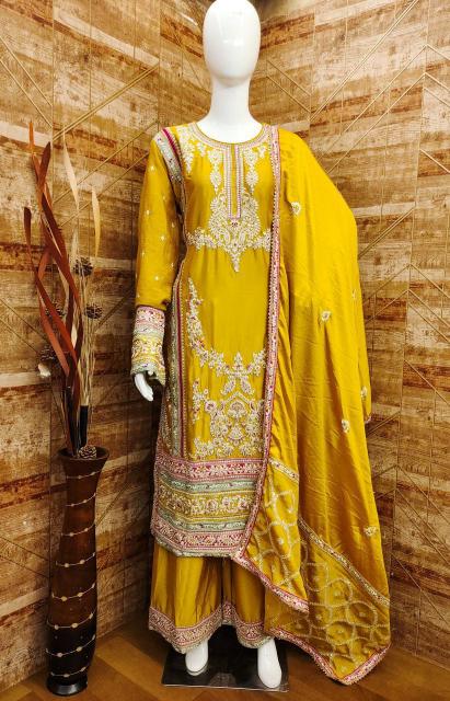 Gulkayra D - 7406-A To 7406-H Pure Chiffon Salwar Kameez Wholesale Catalog