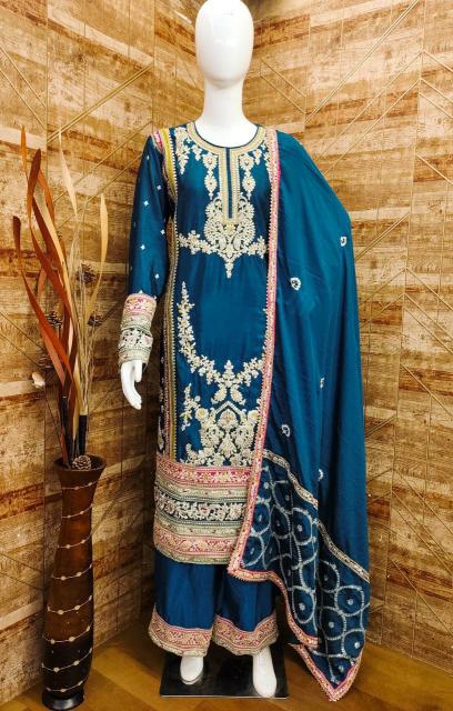 Gulkayra D - 7406-A To 7406-H Pure Chiffon Salwar Kameez Wholesale Catalog
