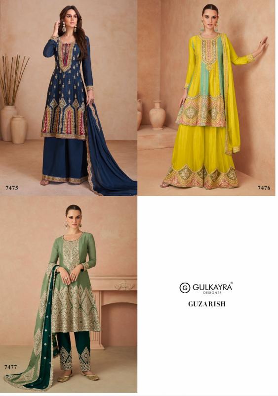 Gulkayra GUZARISH Real Chinon Salwar Kameez Wholesale Catalog 