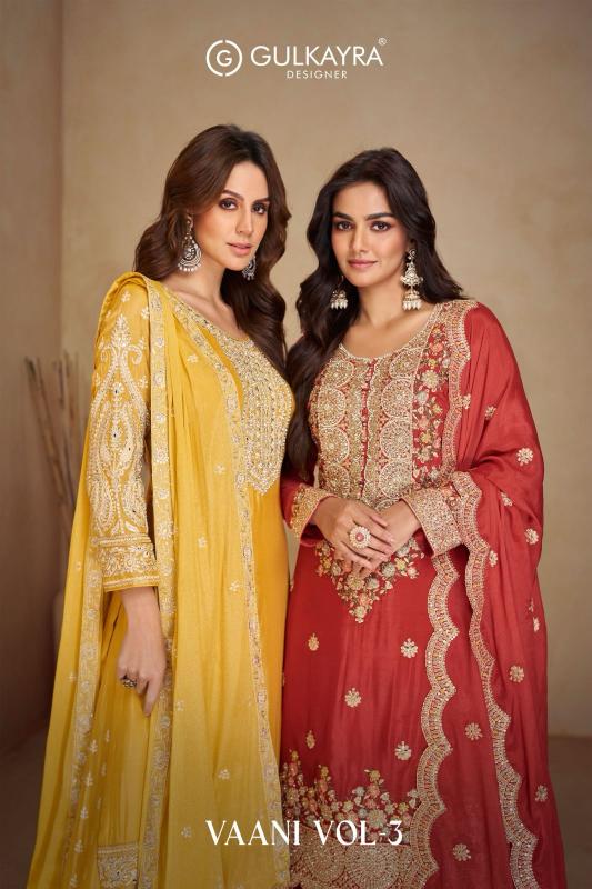 Gulkayra Vaani Vol 3 Unstitched Salwar Suit Wholesale Catalog 