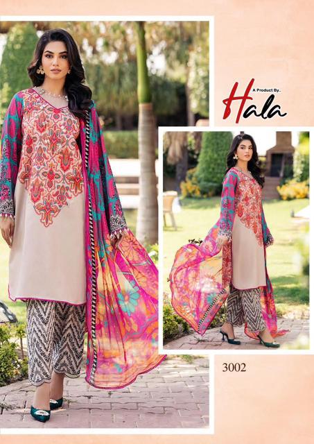Hala Ramsha Vol 3 Dress Material Wholeslae Catalog