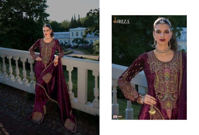 Ibiza Nazakat Velvet Salwar Kameez Wholesale Catalog