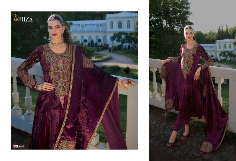 Ibiza Nazakat Velvet Salwar Kameez Wholesale Catalog