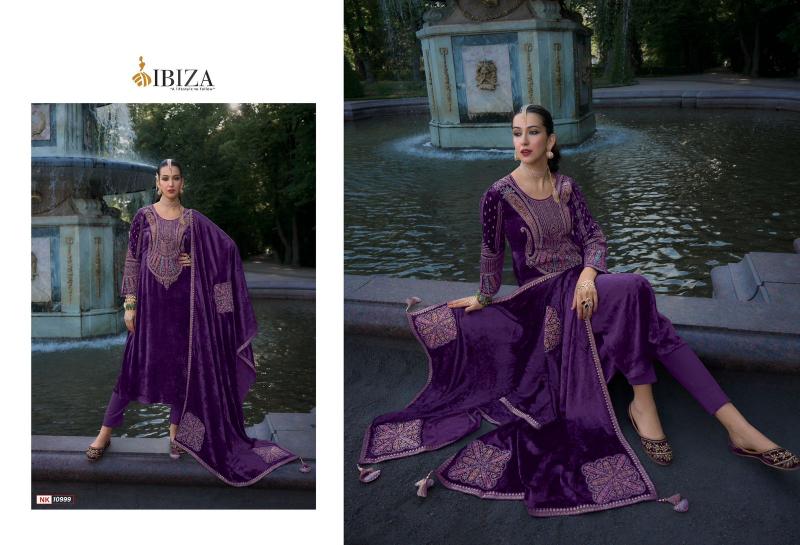 Ibiza Nazakat Velvet Salwar Kameez Wholesale Catalog