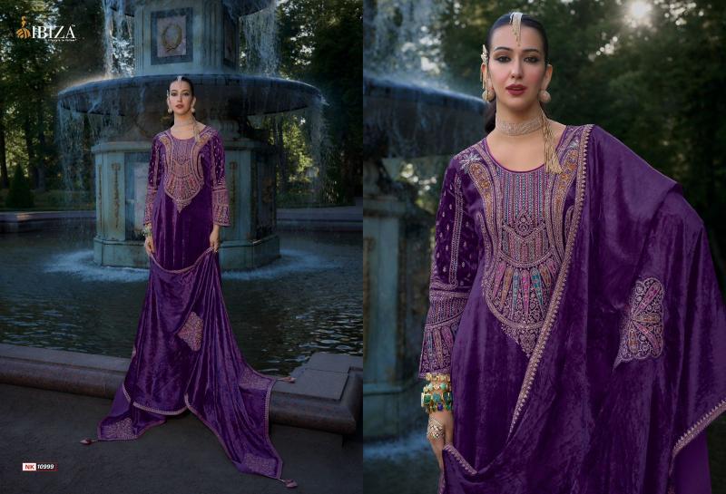 Ibiza Nazakat Velvet Salwar Kameez Wholesale Catalog
