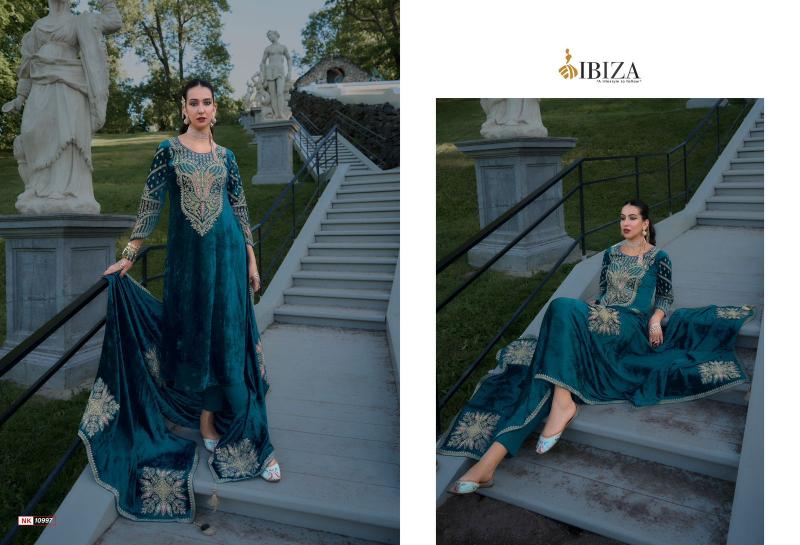 Ibiza Nazakat Velvet Salwar Kameez Wholesale Catalog