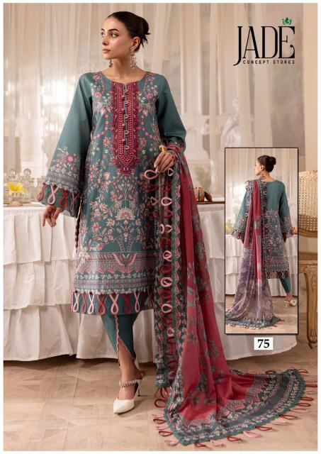 Jade Chevron Vol 8 Cotton Dress Material  Wholesale Catalog