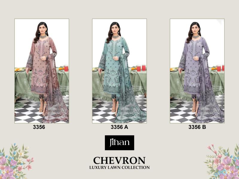 Jihan Chevron 3356 Cotton Dupatta Pakistani Salwar Kameez Wholesale Catalog