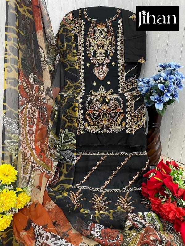 Jihan Riwayat Luxury 3462 Chiffon Dupatta Pakistani Suit Wholesale Catalog