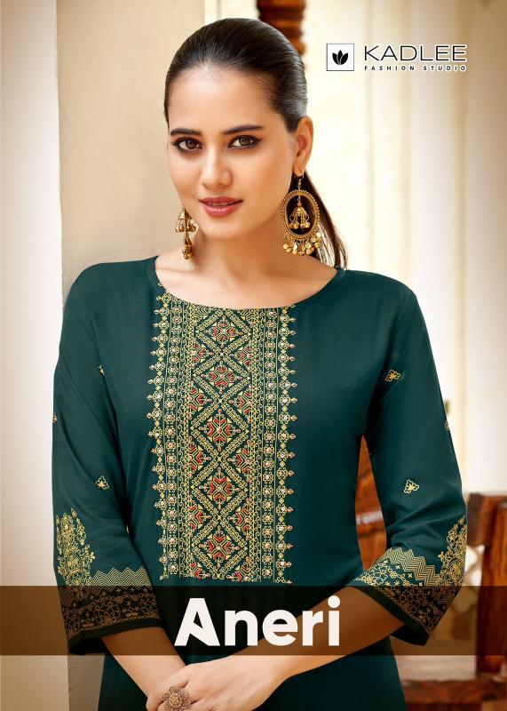 Kadlee Aneri Rayon Kurti Wholesale Catalog