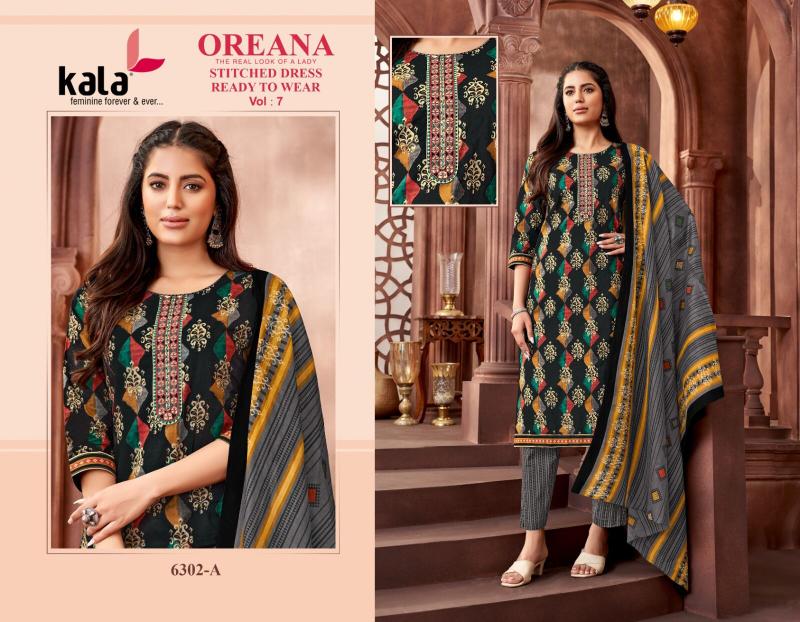 Kala Oreana Vol-7 – Kurti Pant With Dupatta - Wholesale Catalog
