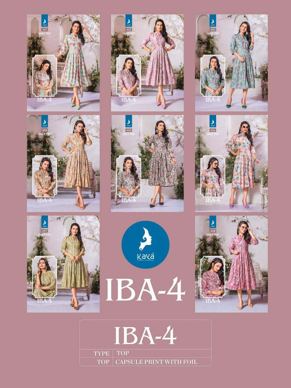 Kaya Iba 4 Fancy Capsule Printed Kurti Wholesale Catalog