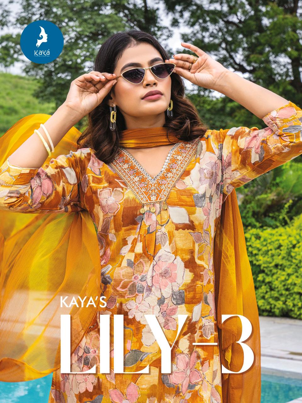 Kaya Lily Vol 3 Kurti Material Online India Wholesale Catalog