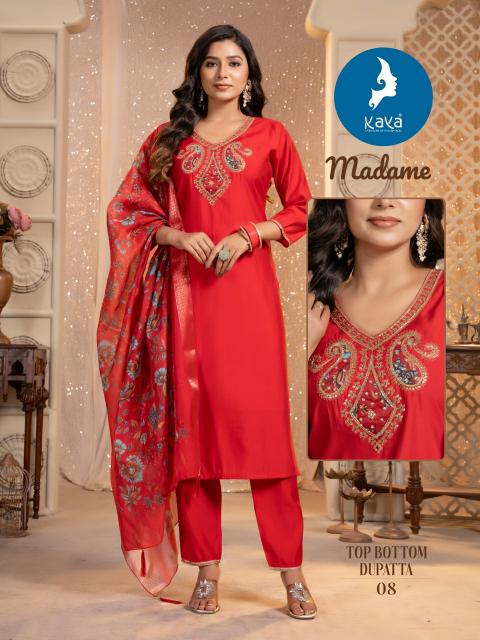 KAYA Madame Black Kurti Online India Wholesale Catalog