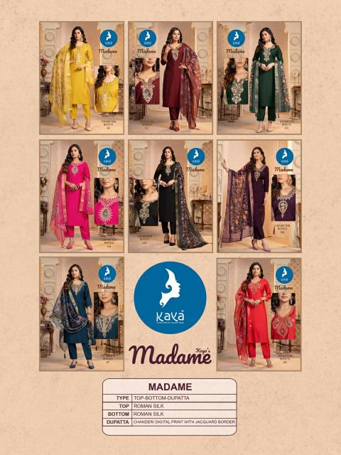 KAYA Madame Black Kurti Online India Wholesale Catalog
