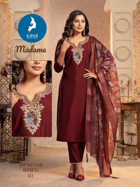 KAYA Madame Black Kurti Online India Wholesale Catalog