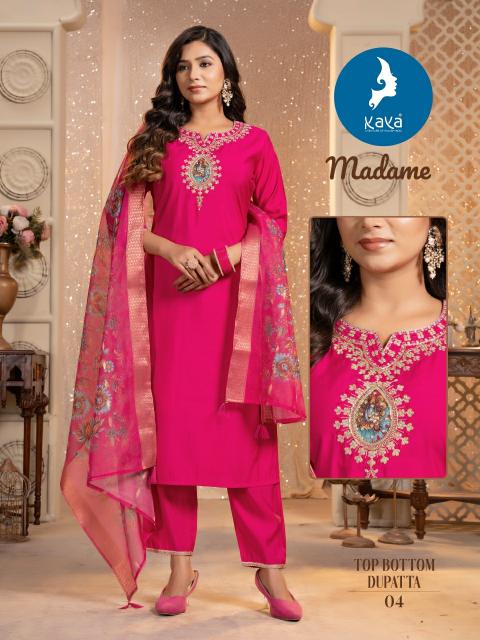 KAYA Madame Black Kurti Online India Wholesale Catalog