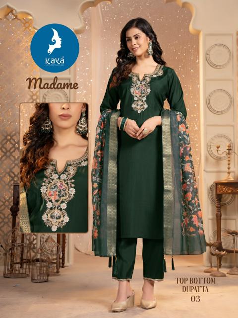 KAYA Madame Black Kurti Online India Wholesale Catalog