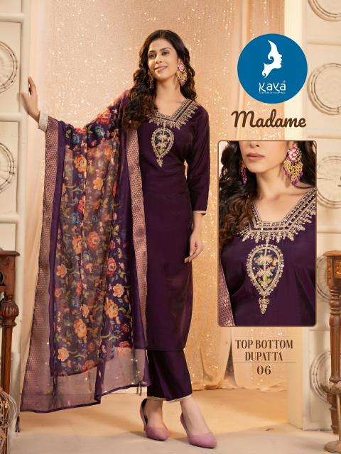 KAYA Madame Black Kurti Online India Wholesale Catalog