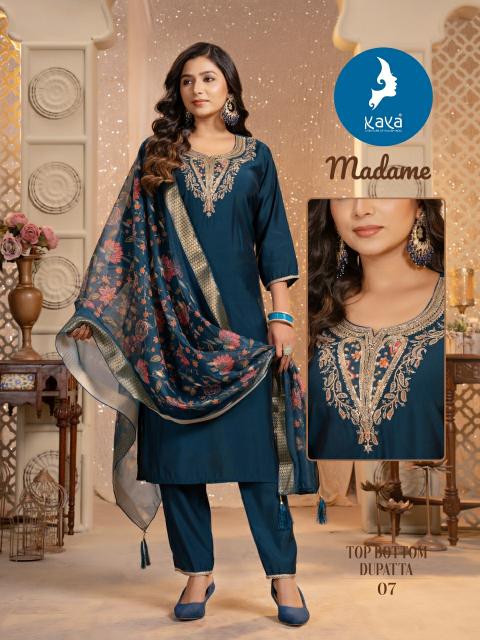 KAYA Madame Black Kurti Online India Wholesale Catalog