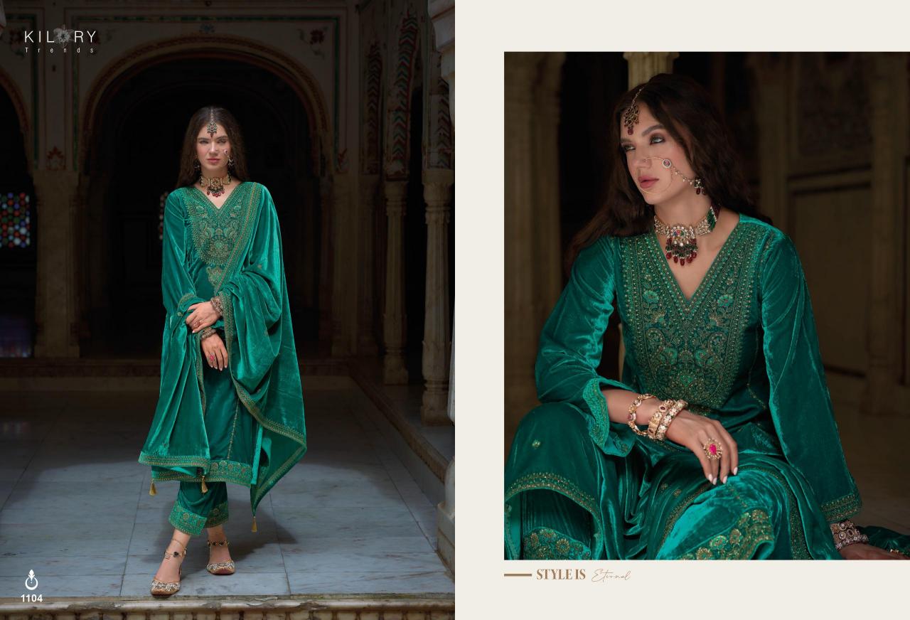 KILORY Shehnaaz Velvet Salwar Kameez Wholesale Catalog