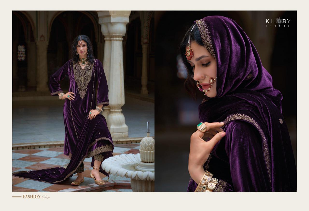 KILORY Shehnaaz Velvet Salwar Kameez Wholesale Catalog