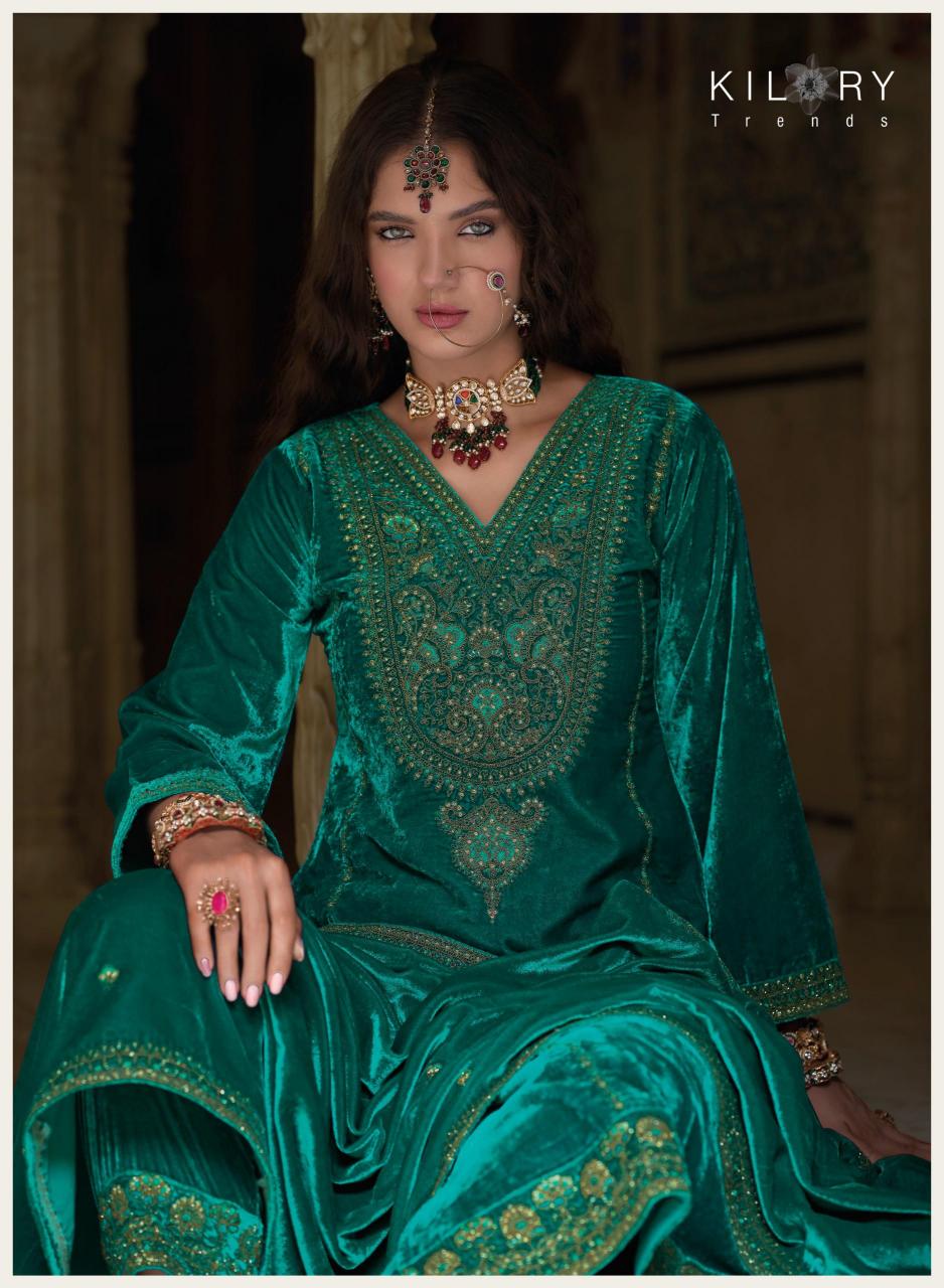 KILORY Shehnaaz Velvet Salwar Kameez Wholesale Catalog