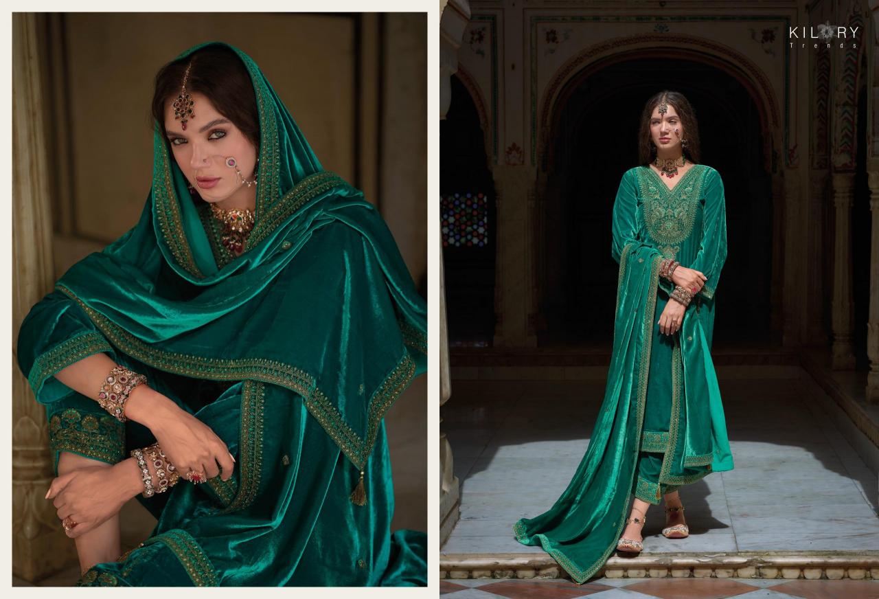KILORY Shehnaaz Velvet Salwar Kameez Wholesale Catalog