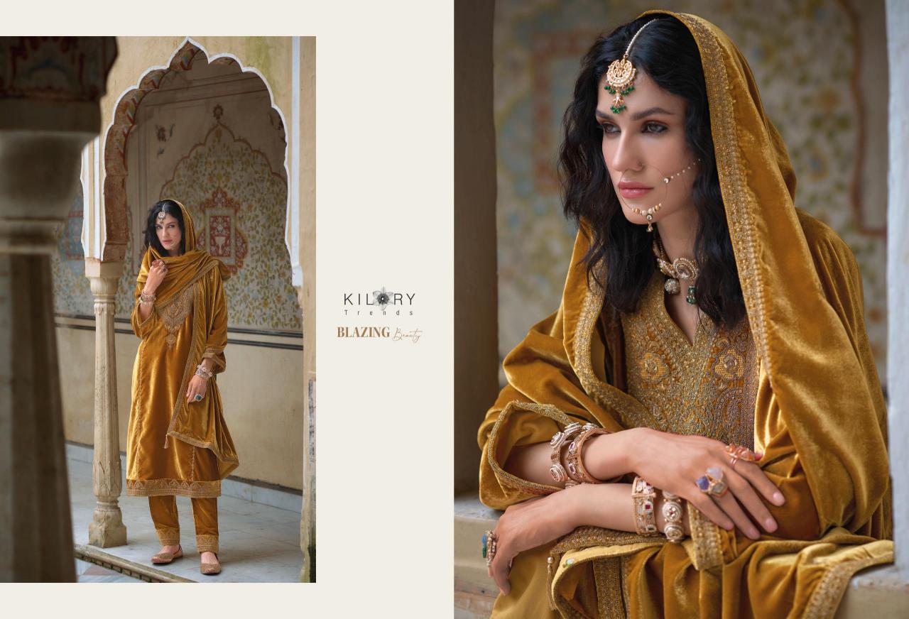 KILORY Shehnaaz Velvet Salwar Kameez Wholesale Catalog