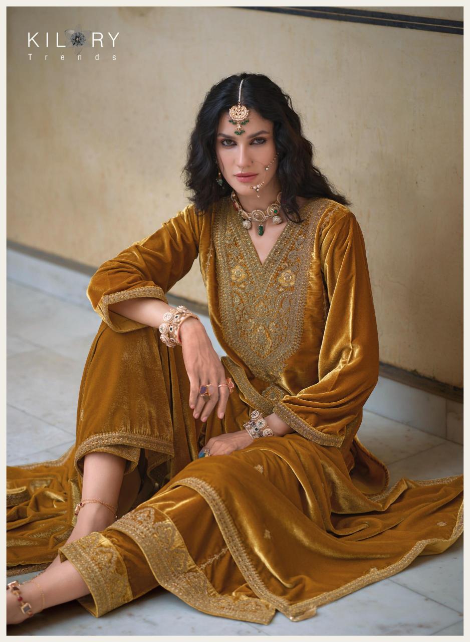 KILORY Shehnaaz Velvet Salwar Kameez Wholesale Catalog