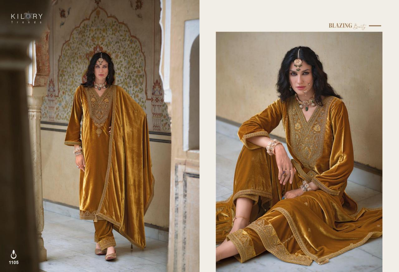 KILORY Shehnaaz Velvet Salwar Kameez Wholesale Catalog