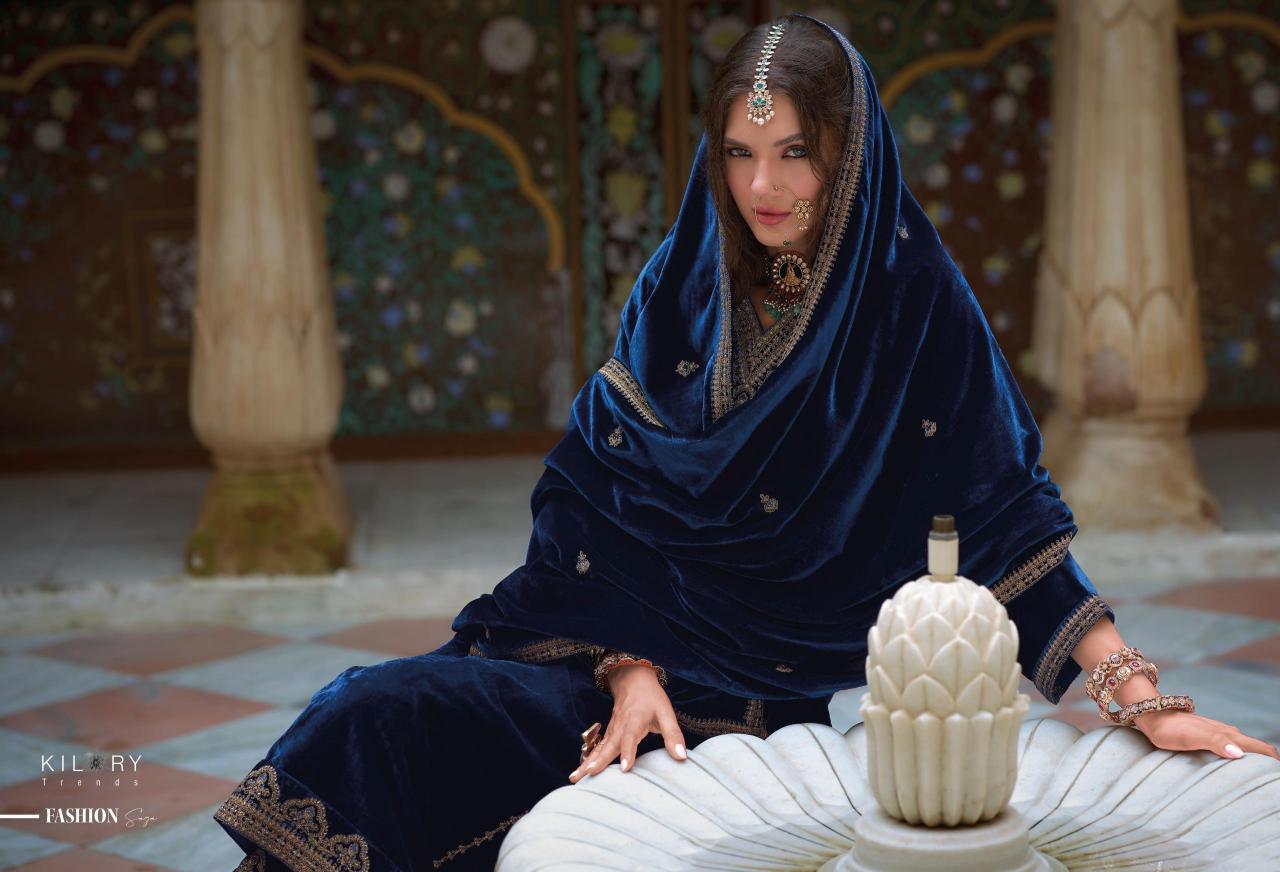 KILORY Shehnaaz Velvet Salwar Kameez Wholesale Catalog