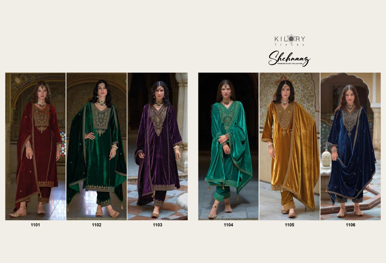 KILORY Shehnaaz Velvet Salwar Kameez Wholesale Catalog