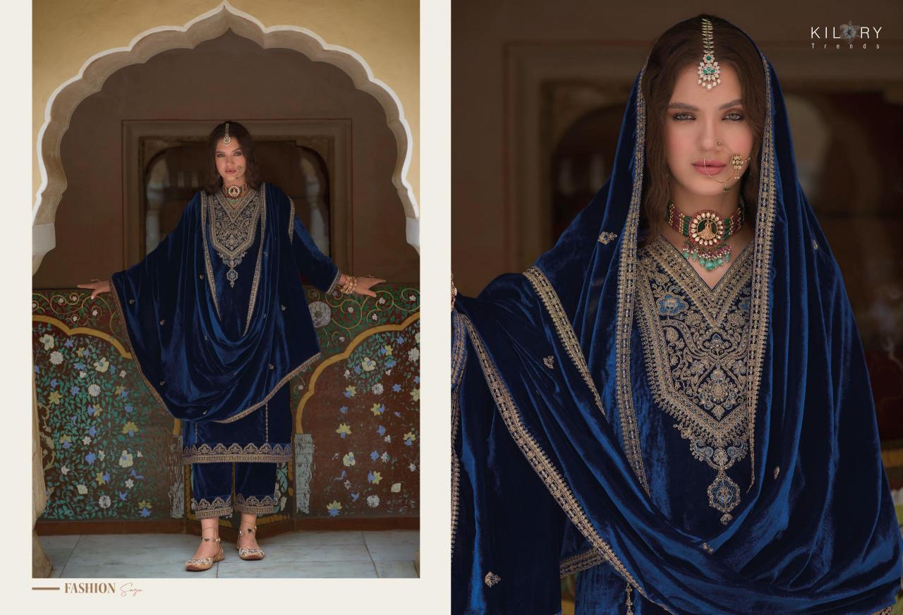 KILORY Shehnaaz Velvet Salwar Kameez Wholesale Catalog