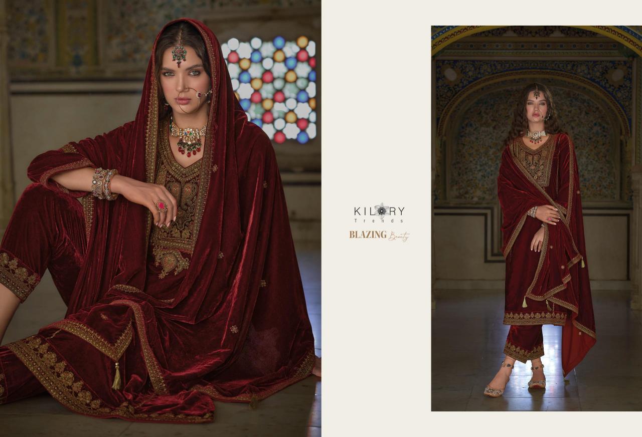 KILORY Shehnaaz Velvet Salwar Kameez Wholesale Catalog