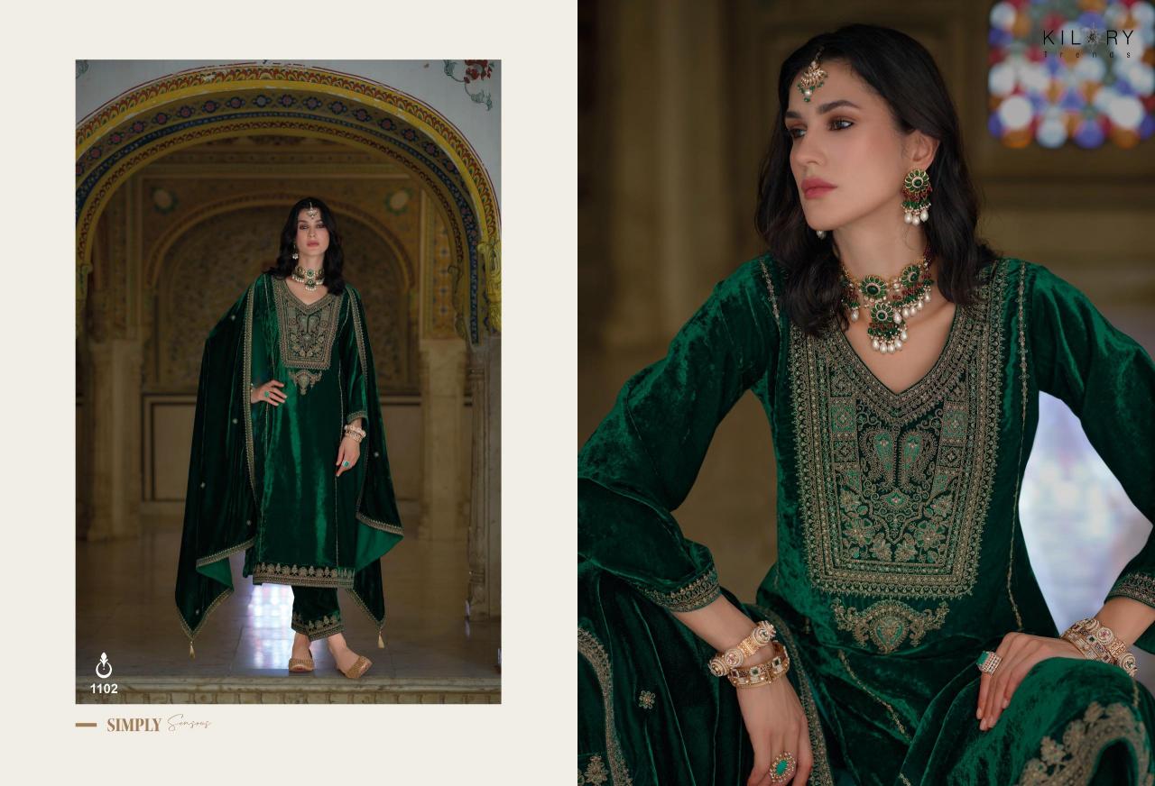 KILORY Shehnaaz Velvet Salwar Kameez Wholesale Catalog
