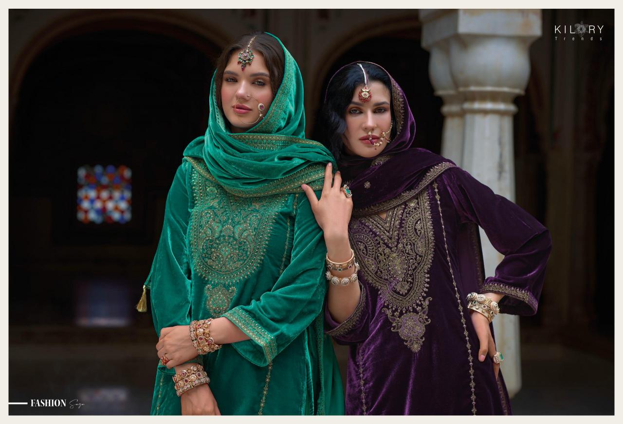 KILORY Shehnaaz Velvet Salwar Kameez Wholesale Catalog