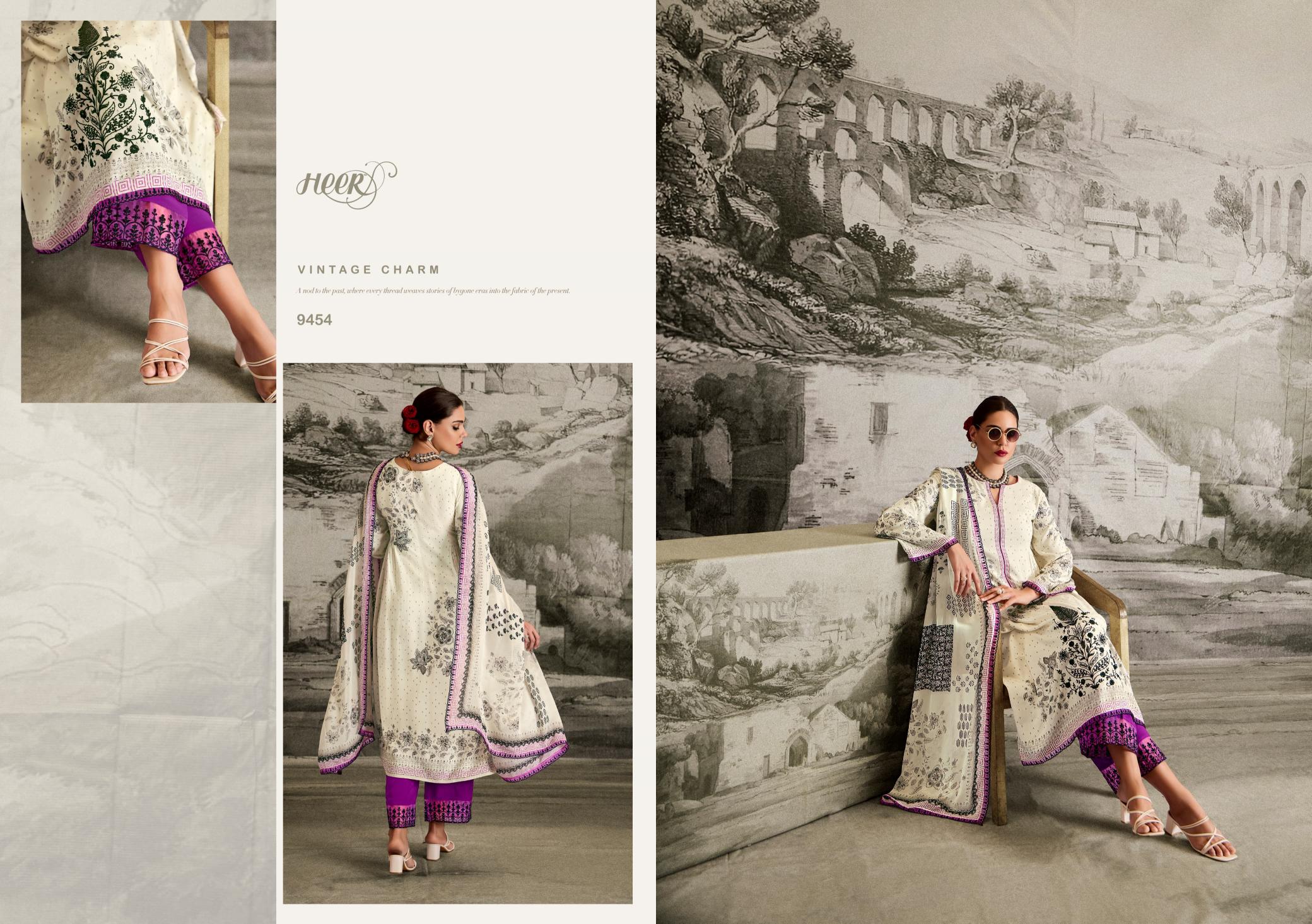 Kimora Heer Ishqa Muslin Digital Printed Salwar Suits Wholesale Catalog