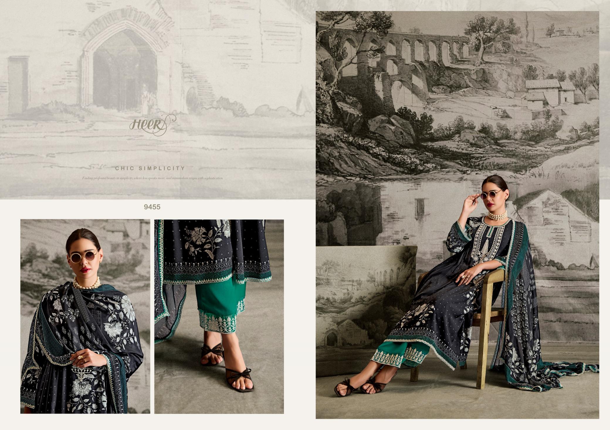Kimora Heer Ishqa Muslin Digital Printed Salwar Suits Wholesale Catalog