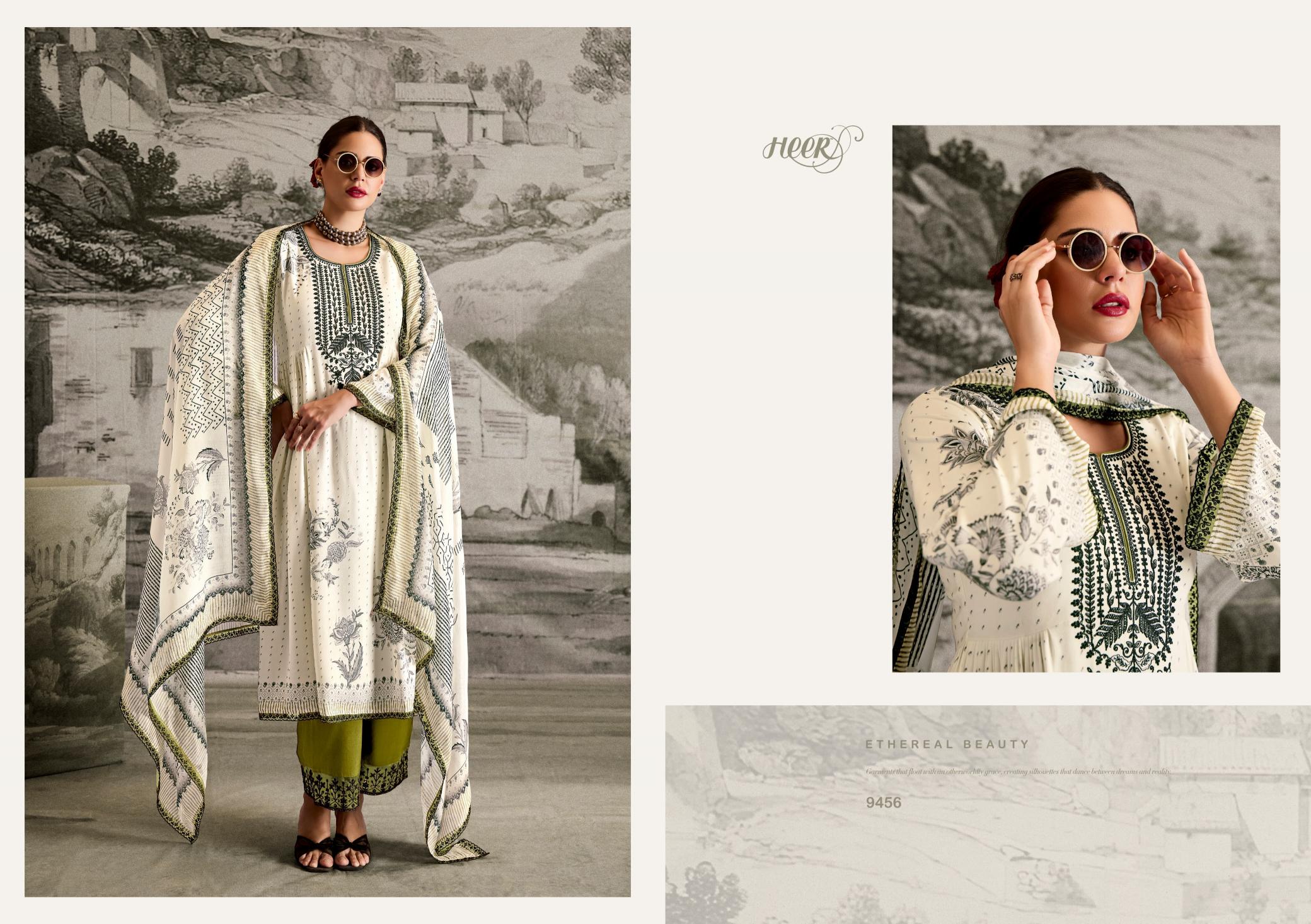 Kimora Heer Ishqa Muslin Digital Printed Salwar Suits Wholesale Catalog
