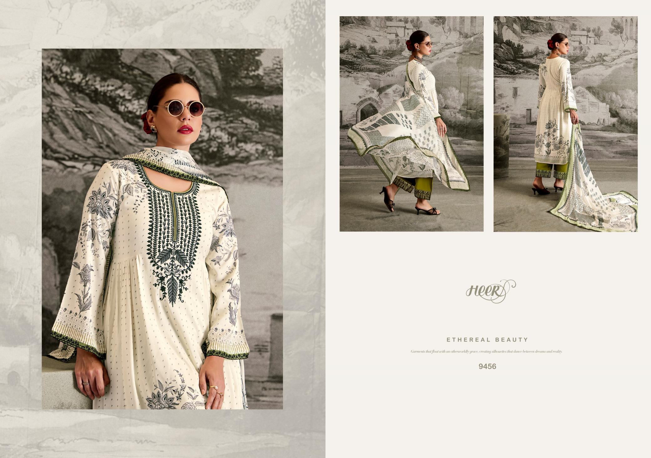 Kimora Heer Ishqa Muslin Digital Printed Salwar Suits Wholesale Catalog