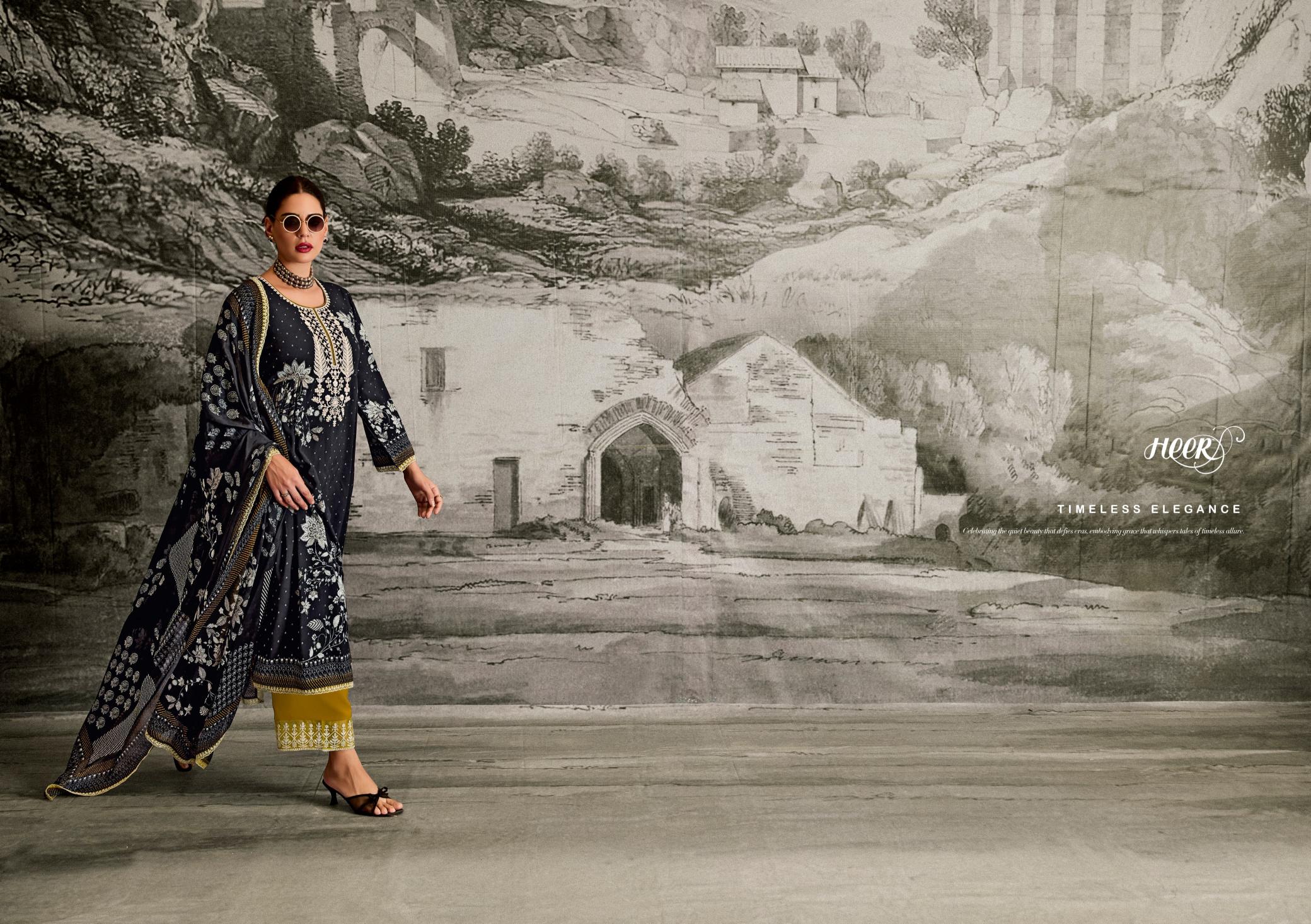 Kimora Heer Ishqa Muslin Digital Printed Salwar Suits Wholesale Catalog